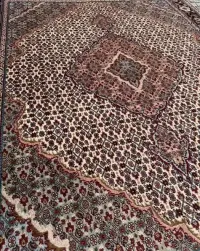 Kaszmirowy r. tkany dywan perski Tabriz z jedwabiem 200x150 galeria 10 tys — ujęcie 5