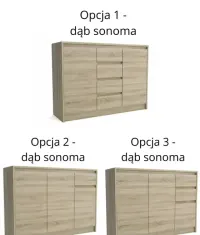 KOMODA Malmo- 2 wersje kolorystyczne- 3 układy szafek! PROMOCJA !!! — ujęcie 4