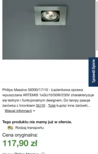 KOMPLET 8 x kinkiety phillips MASSIVE łazienkowe/oprawa dotynkowa — ujęcie 2