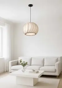Lampa drewniana sufitowa LED — ujęcie 5