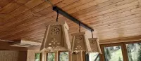 Lampa góralska, drewniana -Styl Zakopiański — ujęcie 2