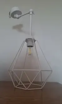 Lampa kinkiet na przegubach diamond biały — ujęcie 2