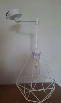 Lampa kinkiet na przegubach diamond biały — ujęcie 3