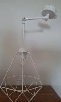 Lampa kinkiet na przegubach diamond biały — ujęcie 4