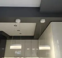 Lampa ledowa okręgi nowoczesny styl — ujęcie 3