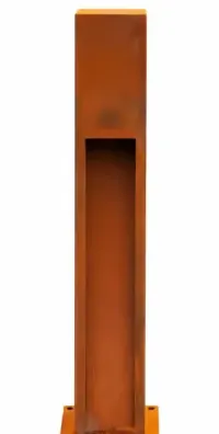 lampa ogrodowa oświetlenie stal corten, oświetlenie zewnętrzne — ujęcie 4