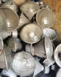 Lampa ORP MESKO LOFT PRL przemysłowa wisząca lampy — ujęcie 3