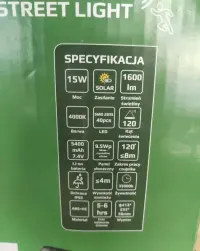 Lampa solar zewnętrzna — ujęcie 3