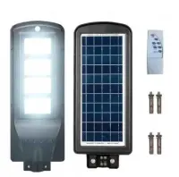 Lampa Solarna 700W Duża LED Uliczna Zewnętrzna Mocna Pilot Czujnik — ujęcie 5