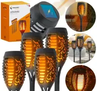Lampa solarna ogrodowa lampa do ogrodu pochodnia — ujęcie 4