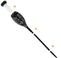 Lampa solarna ogrodowa lampa do ogrodu pochodnia — ujęcie 3