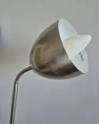 Lampa stojąca podłogowa pokojowa srebrna regulowana 160 cm — ujęcie 4