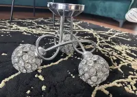 Lampa sufitowa 3-punktowa, chrom + kryształki — ujęcie 3