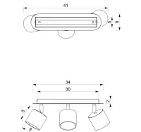 Lampa sufitowa 3 żarówki — ujęcie 4