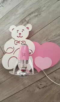 Lampa sufitowa dziecięca honey misie + kinkiet + zasłonka gratis — ujęcie 4