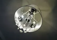 Lampa sufitowa kryształki glamour+lustro okragłe — ujęcie 4