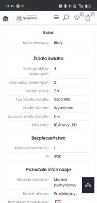 Lampa sufitowa Nowodvorski — ujęcie 5