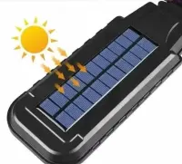 Lampa uliczna latarnia solarna 120 led z pilotem czujnik ruchu zmierzc — ujęcie 3