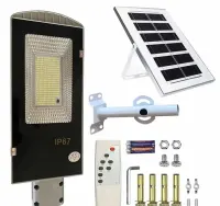 Lampa Uliczna Ogrodowa Solarna 100 LED 1000 W z czujnikiem — ujęcie 2