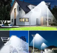 Lampa Uliczna Ogrodowa Solarna 100 LED 1000 W z czujnikiem — ujęcie 5