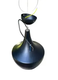 Lampa wisząca czarna MD 5843-1 Black Red White E27 60 W — ujęcie 2