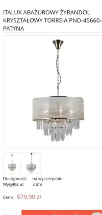 Lampa wisząca italux — ujęcie 2