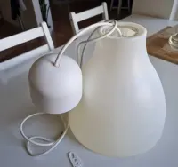Lampa wisząca Melodi Ikea 28 cm sufitowa biała — ujęcie 2