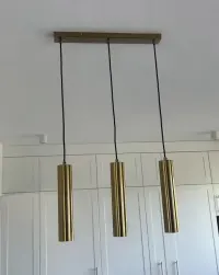 Lampa wisząca NAPOLI tuby złota GOLD — ujęcie 3