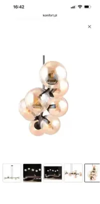 Lampa Wisząca Rossi 6 Bl876/6 6xe14 Miodowa — ujęcie 3
