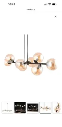 Lampa Wisząca Rossi 6 Bl876/6 6xe14 Miodowa — ujęcie 4