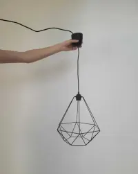 Lampa wisząca, sufitowa, druciana IKEA — ujęcie 5