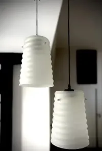 Lampa wiszaca sufitowa vintage (Klosz) — ujęcie 2
