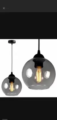Lampa wisząca, szkło dymione — ujęcie 3
