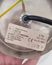 Lampa wisząca z abażurem, kremowa lub czarna — ujęcie 3