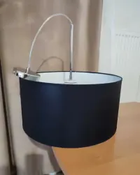 Lampa wisząca z abażurem, kremowa lub czarna — ujęcie 5