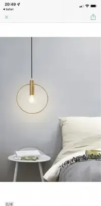 Lampa wisząca złota westwing — ujęcie 2