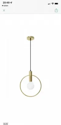 Lampa wisząca złota westwing — ujęcie 3