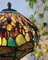 Lampa Witrazowa Tiffany Styl.Wazka.Stan Idealny — ujęcie 5