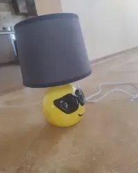 Lampka 25cm emotki nocna okulary abażur żarówka kinkiet — ujęcie 2