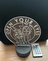 Lampka LED 3D Rick and Morty / Lamp — ujęcie 2