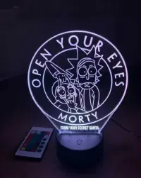 Lampka LED 3D Rick and Morty / Lamp — ujęcie 3