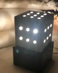 Lampka nocna Citi lampa ozdobna handmade — ujęcie 3
