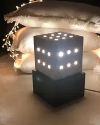 Lampka nocna Citi lampa ozdobna handmade — ujęcie 4