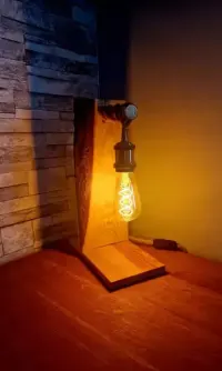 Lampka Nocna Drewniana — ujęcie 3
