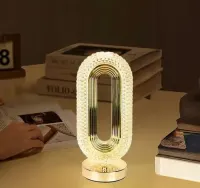 LAMPKA nocna LED kryształowa do sypialni salony Dotykowa — ujęcie 2