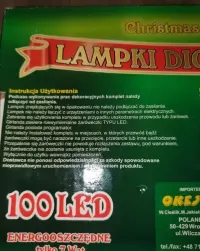 Lampki diody LED świateczne 7,2W, nowe, programem 8 funkcyjnym. — ujęcie 2