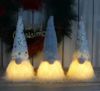 Lampki kransale led gnomy swiateczne — ujęcie 4