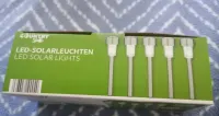 Lampki solarne LED ogrodowe 34cm ze stali szlachetnej 5 sztuk — ujęcie 2
