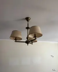 Lampy sufitowe miedz patyna plus kinkiety zarowki led uzywane bardzo ladne Okazja — ujęcie 3