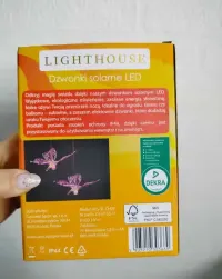 Lighthouse dzwonki solarne LED motyle zmieniające kolor 6 sztuk — ujęcie 2